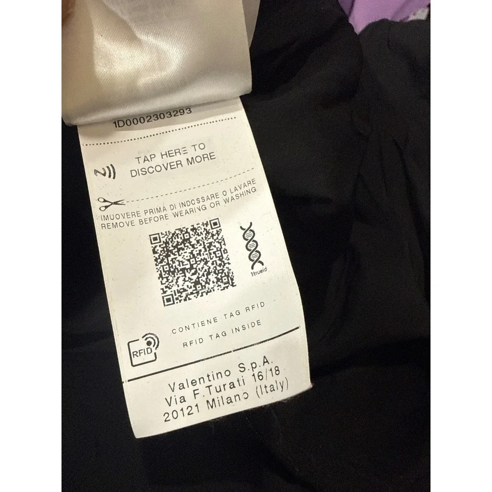 Valentino Black Embellished‎ Short Crepe Couture Dress Size 14